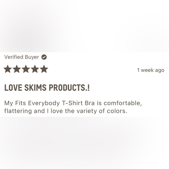 SKIMS Fits Everybody T-Shirt Bra In Onyx Size 42DD NWT - Picture 7 of 8